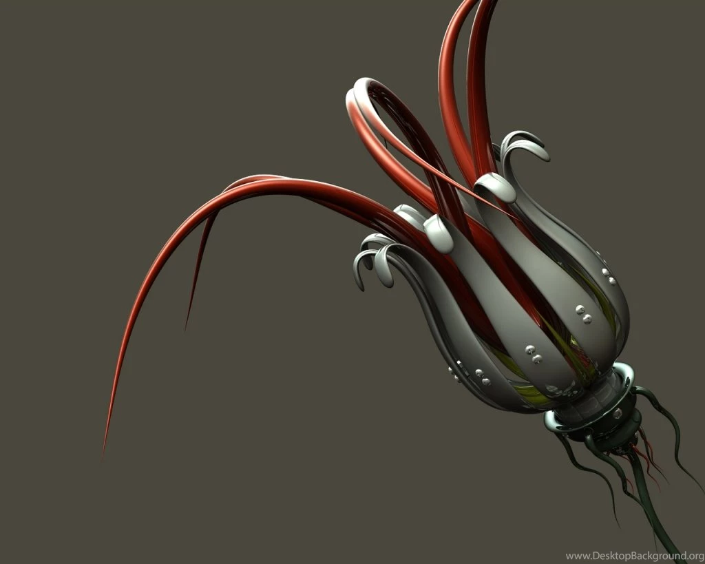 1024x768 Cyber Flower Desktop PC And Mac Wallpapers