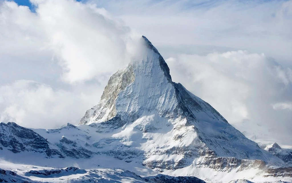 Wallpapers Snow, Winter, Clouds, Mountains, Peak, Switzerland ...