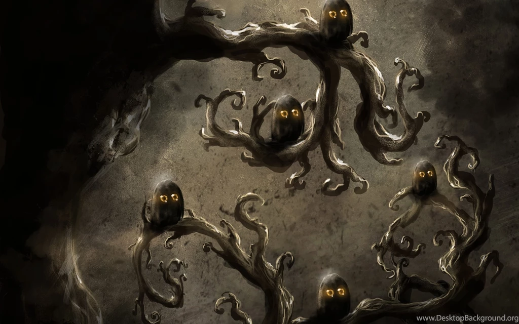 2560x1600 Owls, Branch, Tree, Crooked, Eyes, Art, The Darkness ...