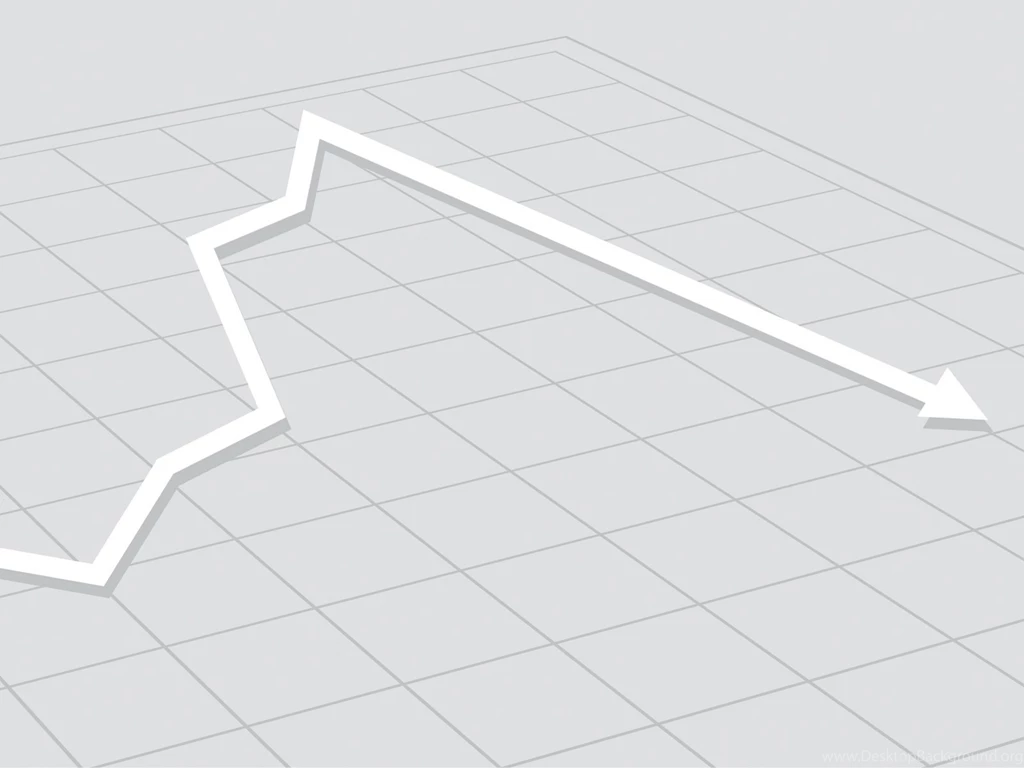 Arrow Graph Over Design Powerpoint Templates 3D Graphics, Silver ...