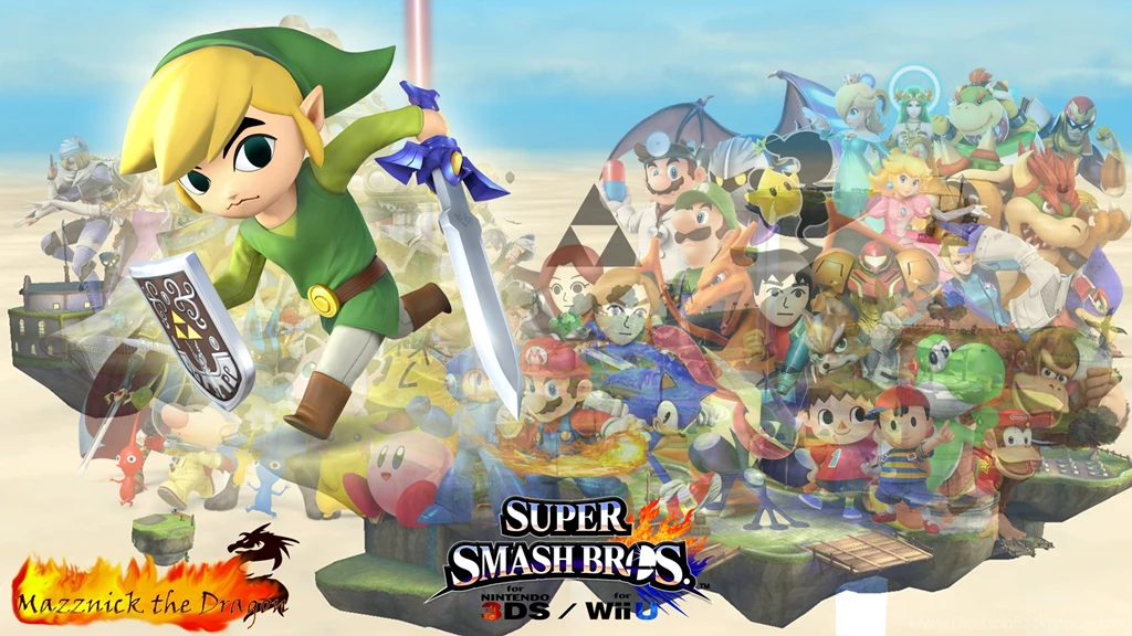 SSB4 Wallpapers Toon Link By Mazznick On DeviantArt
