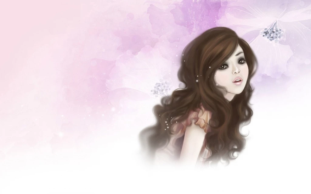 1680x1050 Pretty Cartoon Girl Desktop PC And Mac Wallpapers