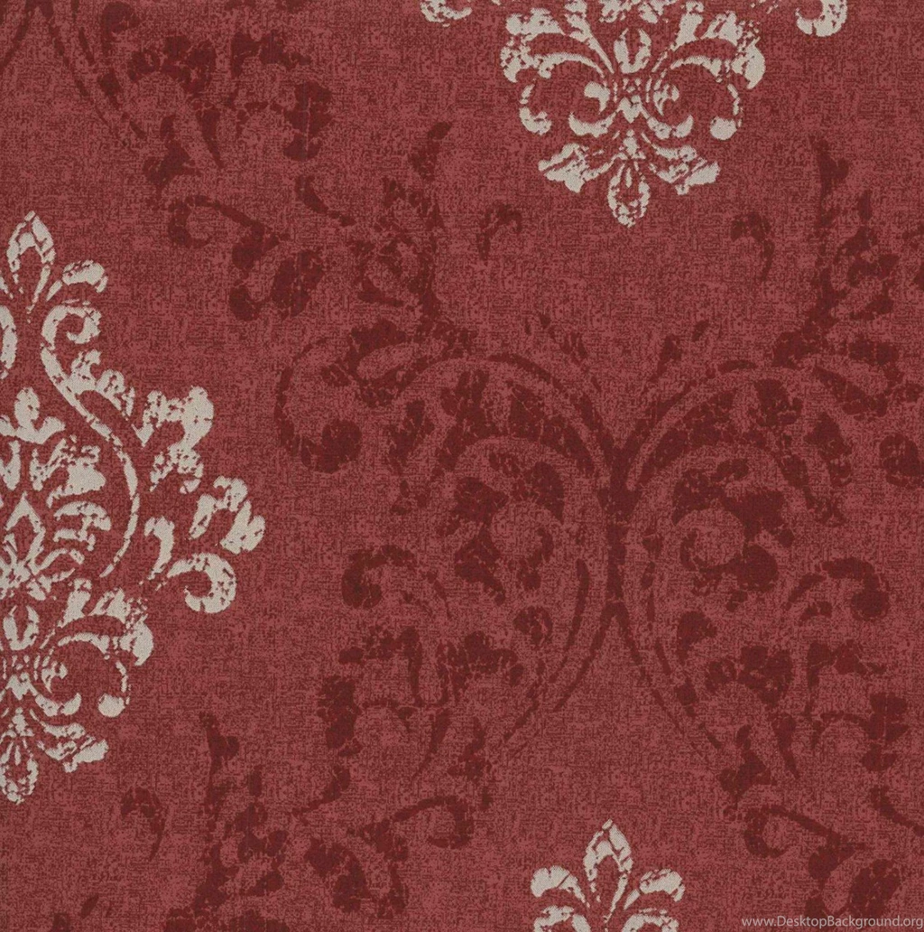 Light Grey Red CG97138 Virginia Damask Wallpapers Interior Home Decor