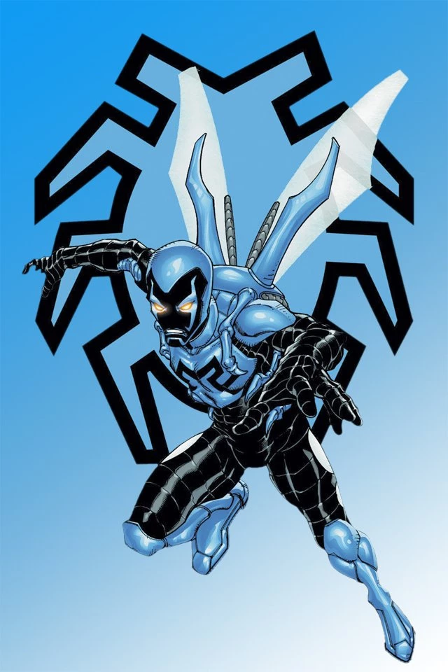 Blue Beetle I4 Drawns Cartoons Wallpapers For iPhone Download Free