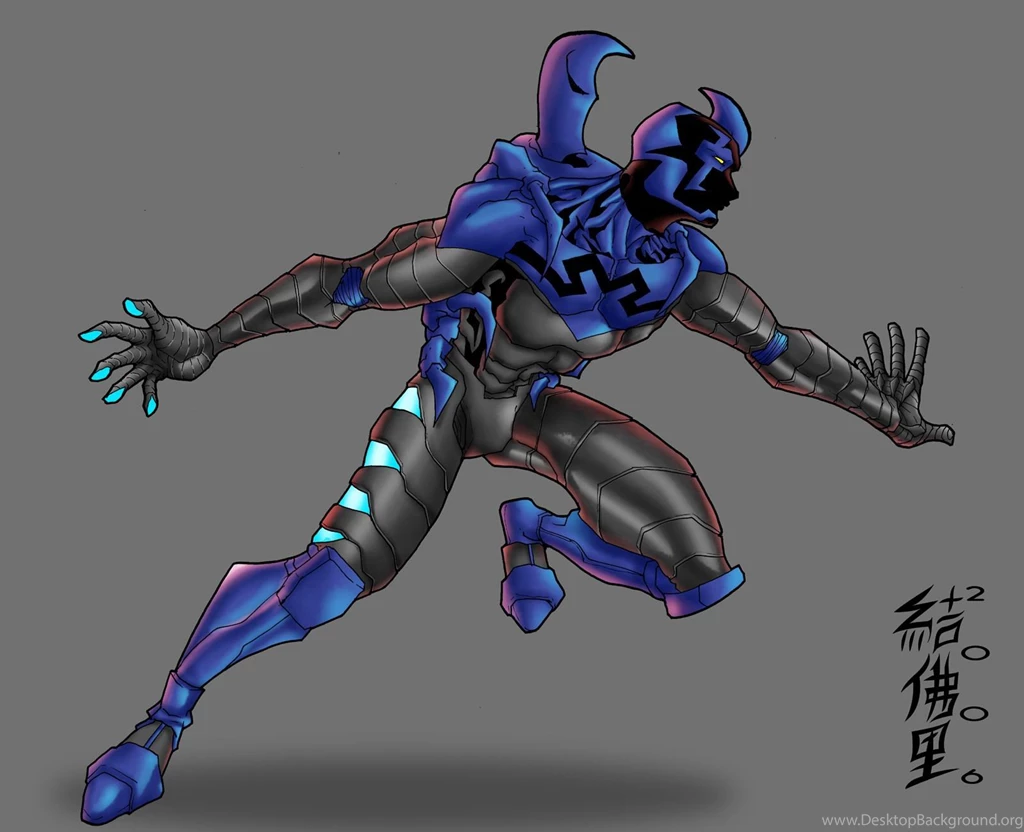 Miss Martian Vs. Blue Beetle By Apemanenforcer On DeviantArt