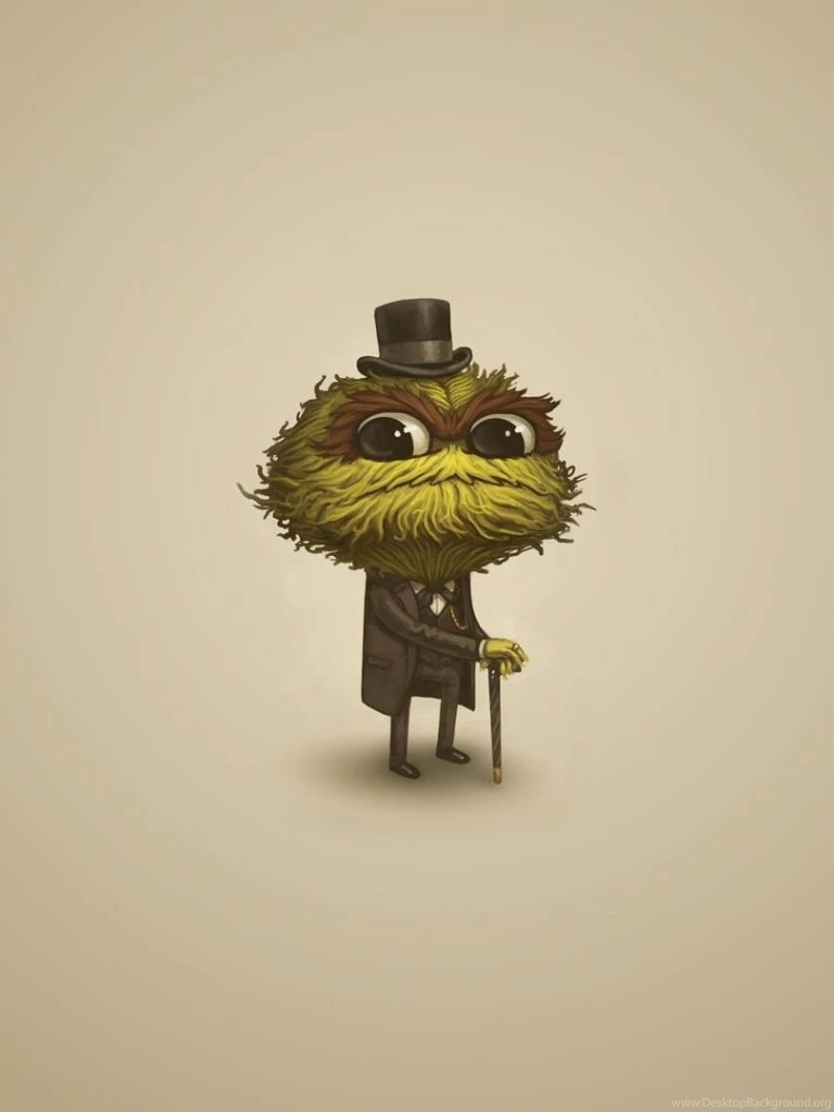 768x1024 Sesame Street Oscar The Grouch Ipad Wallpapers