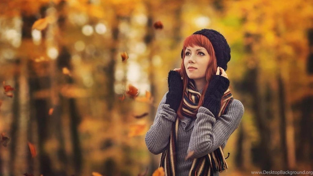 Redhead And Fall Colors Wallpapers (