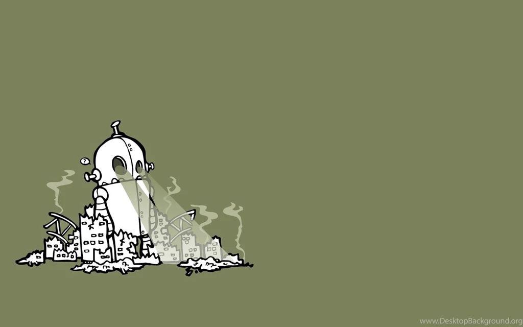 Retro Robot Desktop Wallpapers Widescreen