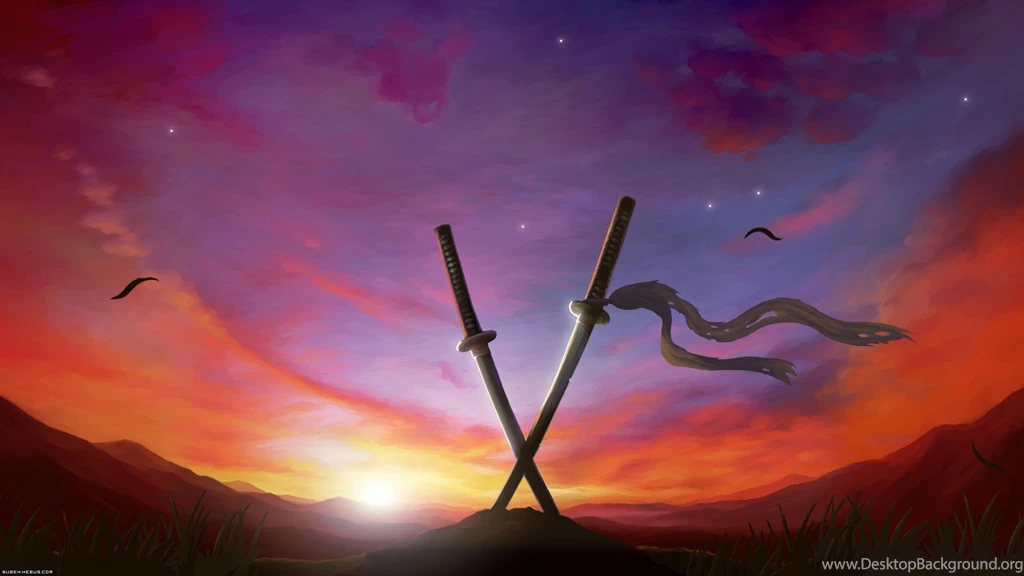 Download Sunsets Samurai Wallpapers 1920x1080