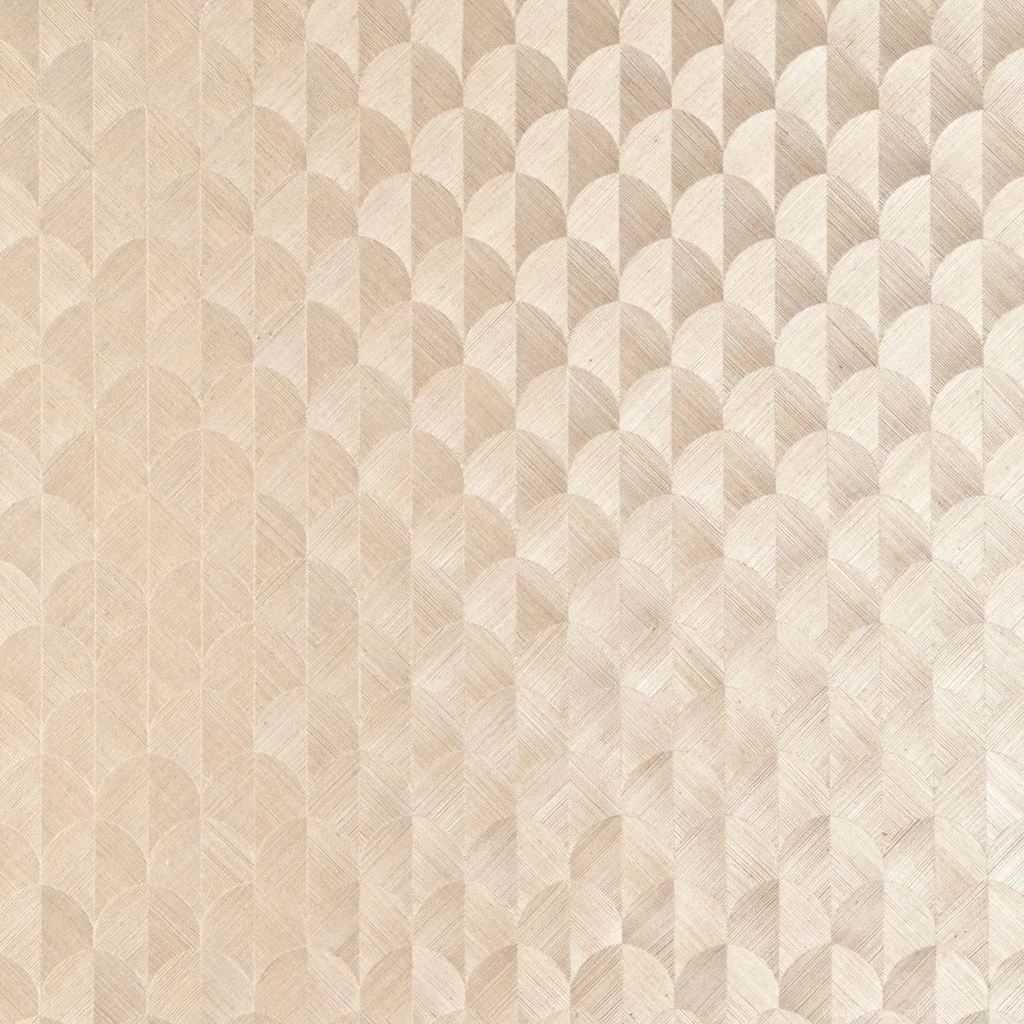 Decowunder Wallpapers Non woven Sisal Wallpapers Scale Silver Beige ...