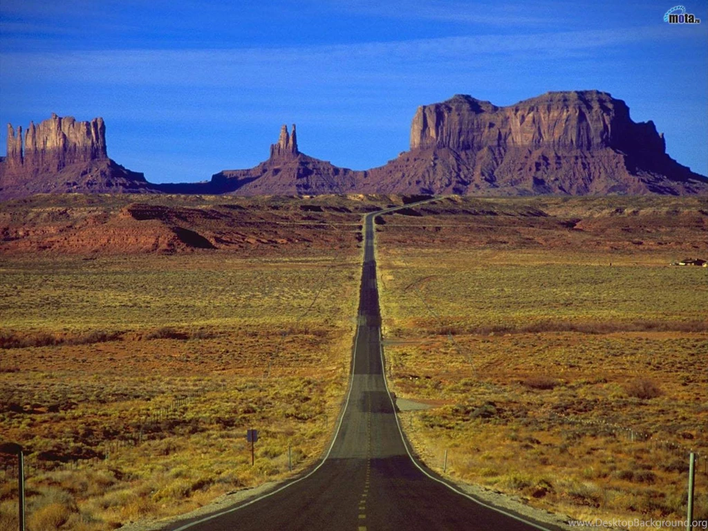 Download Wallpapers Highway In Monument Valley (1600 X 1200 ...