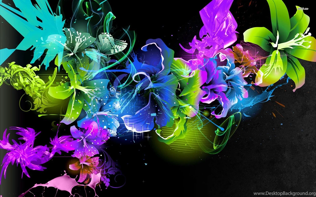 Colorful Flower Backgrounds Hd Backgrounds