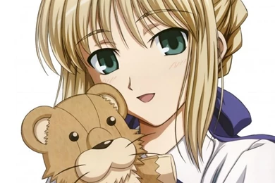 Anime Girl With A Lion Toy HD Desktop Wallpapers : High Definition ...