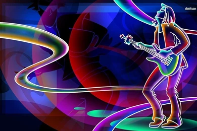 Neon Rockstar Wallpapers   Vector Wallpapers