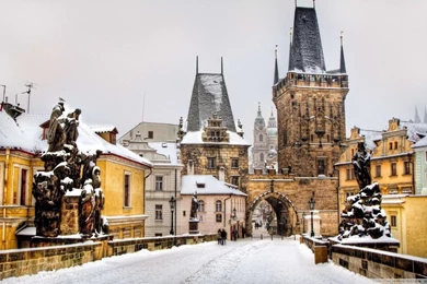 Winter In Prague HD Desktop Wallpapers : Dual Monitor