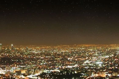Download Los Angeles Downtown By The Night Wallpapers For iPhone 4