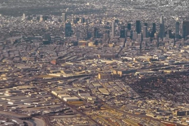 Aerial Photography Downtown Los Angeles HD Desktop Wallpapers ...