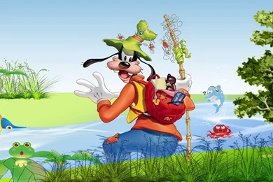 YouWall   Goofy Goes Fishing Wallpapers   Wallpaper,wallpapers,free ...