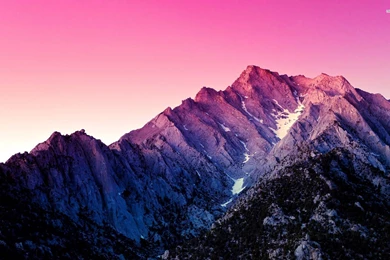 Pink Sky Above The Mountains Wallpapers
