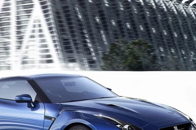 Download Wallpapers 750x1334 Nissan, Gt r, Blue, Side View, Speed ...