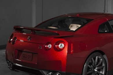 Download Red Nissan GT R Back Wallpapers For iPhone 4