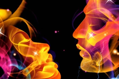 Abstract Flame Faces Stars Hd Wallpapers   (