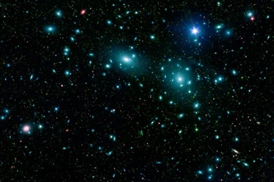 Blue Stars In Space HD Desktop Wallpapers : Fullscreen