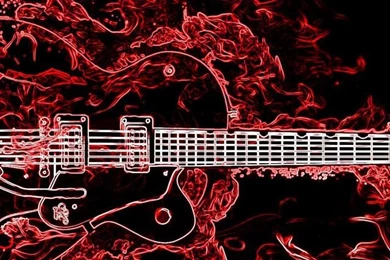 Download Neon Guitar Wallpapers For iPhone 4