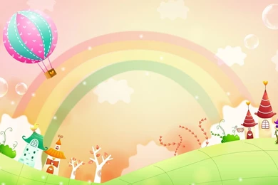 Rainbow Over Small Town Wallpapers   Free Wide HD Wallpapers