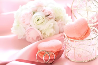 Pink Cookies For Wedding Wallpapers And Images Wallpapers ...