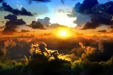 Clouds On Sunset Wallpaper Backgrounds