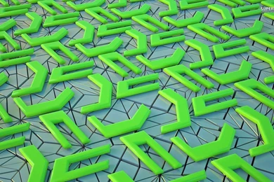 Neon Green Shapes Wallpapers 3D Wallpapers