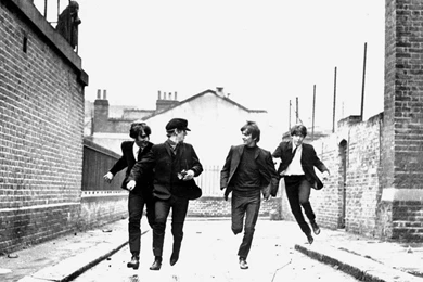 Beatles Running Music Bands Hd Wallpapers   (