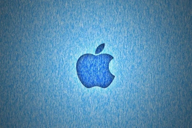 Blue Wall Apple Logo iPad Wallpapers   1024x1024 Computers Wallpapers