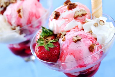 Strawberry Vanilla Ice Cream Wallpapers
