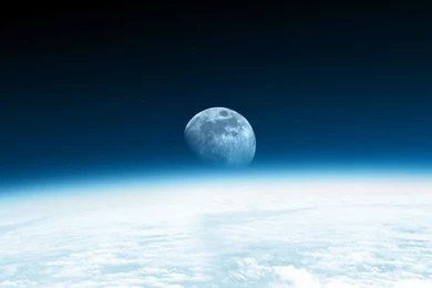 Moon Rise From Space Wallpapers 113794