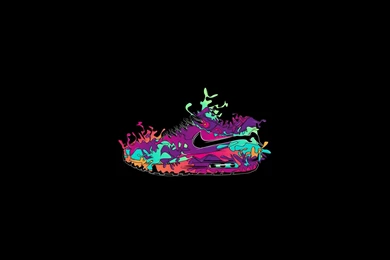 Mininalism, Nike, Creative Design, Wallpapers Hd, Poster Shoes, Black