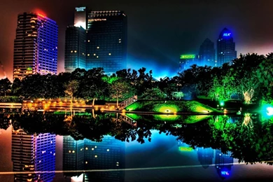 City Night Neon Wallpaper 1920x1080