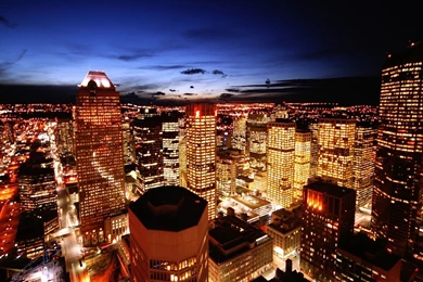 Download Wallpapers 3840x2160 City, Night, View, Light, Top View 4K ...