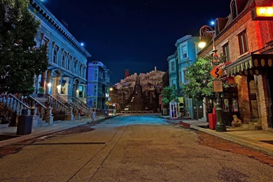 Download Wallpapers 1920x1080 City, Night, Lights, Street, Building ...