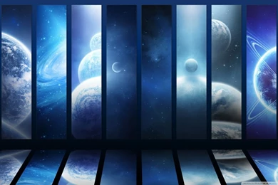 Blue Planets HD Desktop Wallpapers : Widescreen : High Definition ...