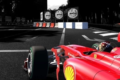 Download Ferrari Formula 1 Car On The Track Wallpapers For iPhone 4