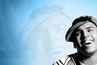 Download Wallpapers 3840x1200 Chris Brown, Background, Smile, Look ...