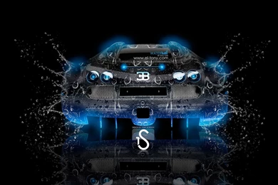 Bugatti veyron water car 2013 back blue neon hd wallpapers by tony ...