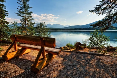 View Nature, Lake, Bench, 1920x1200 HD Wallpapers And FREE Stock Photo