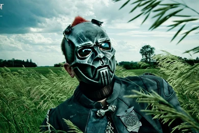 Download Wallpapers 1920x1080 Slipknot, Member, Grass, Mask, Sky ...