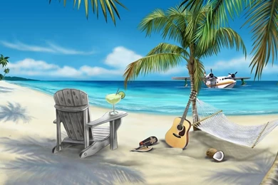 10 Best Animated Beach Desktop Wallpapers For Summer