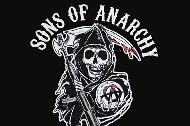 Sons Of Anarchy Logo iPhone 5 Parallax Wallpapers (744x1392)