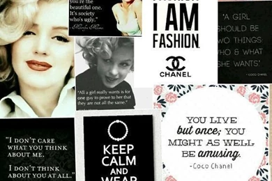 My Awesome Marilyn Monroe And Coco Chanel Wallpapers I Made On Pic ...
