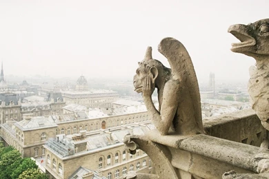 Paris France Gargoyle Cathedral Notre Dame 1920x1080 Wallpapers ...
